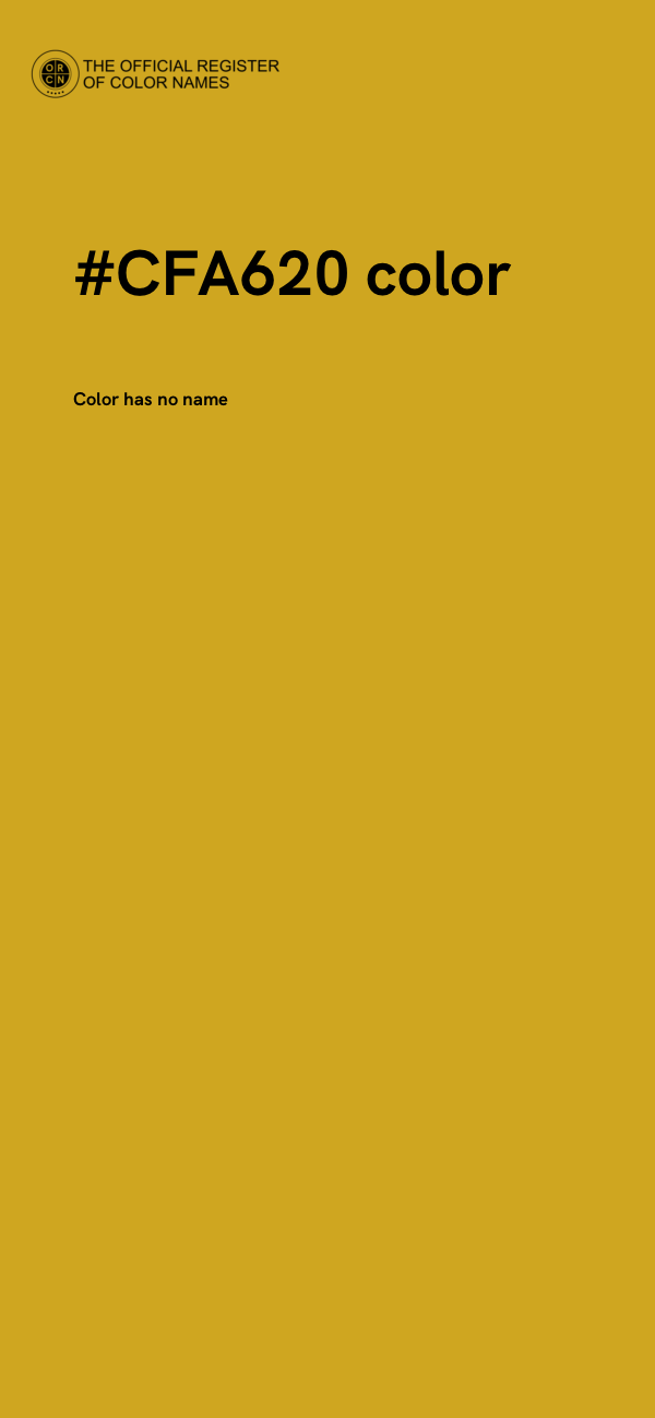 #CFA620 color image