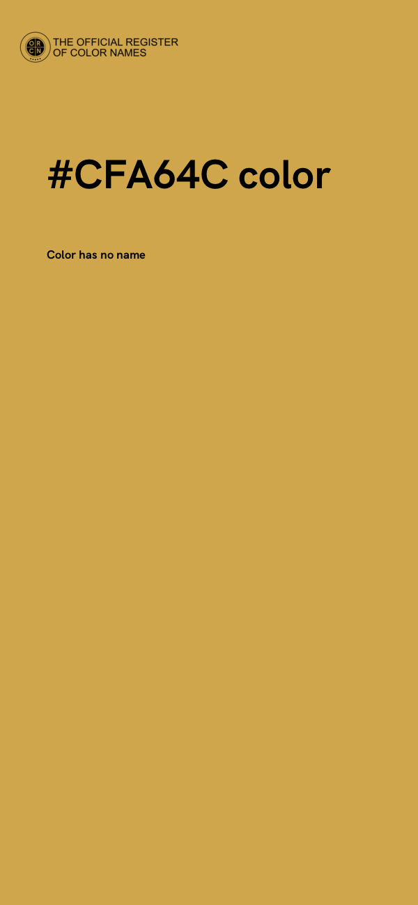 #CFA64C color image