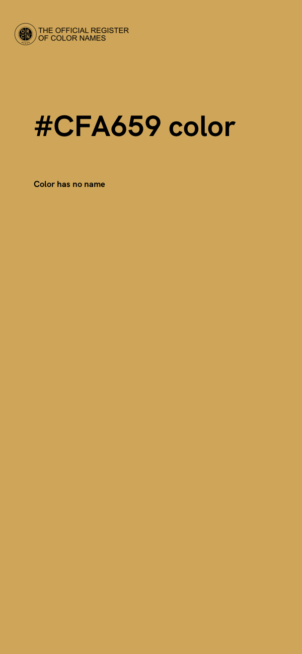 #CFA659 color image