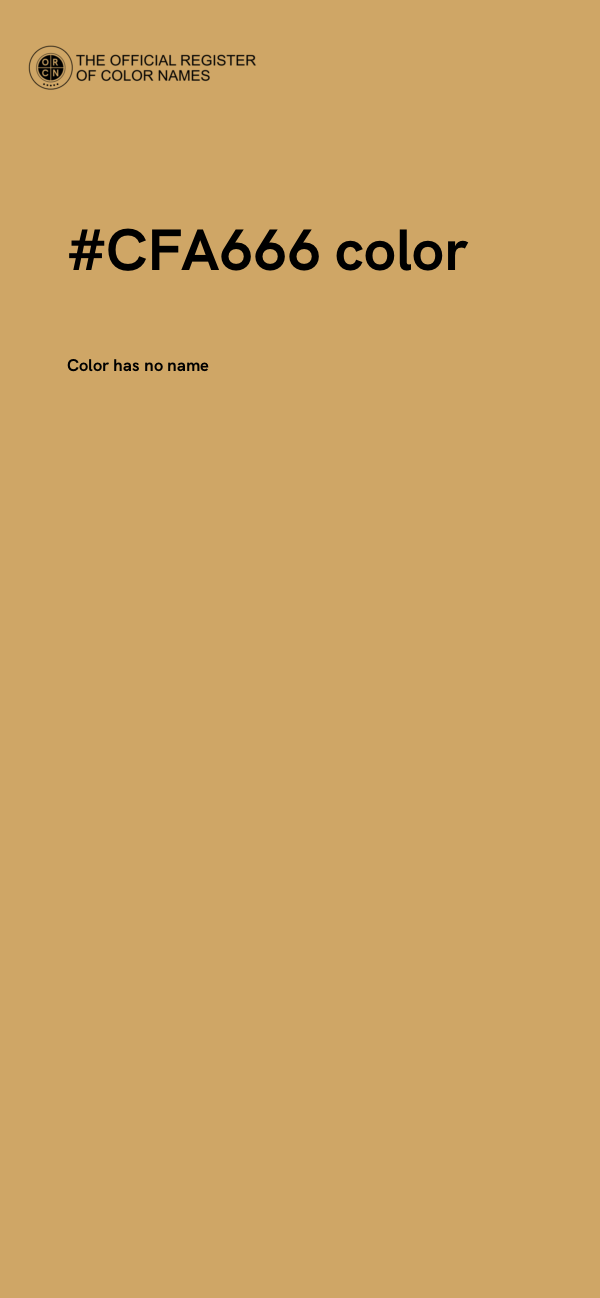 #CFA666 color image