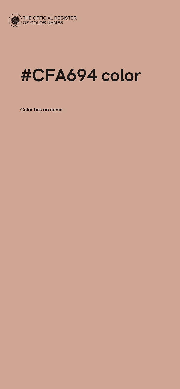 #CFA694 color image