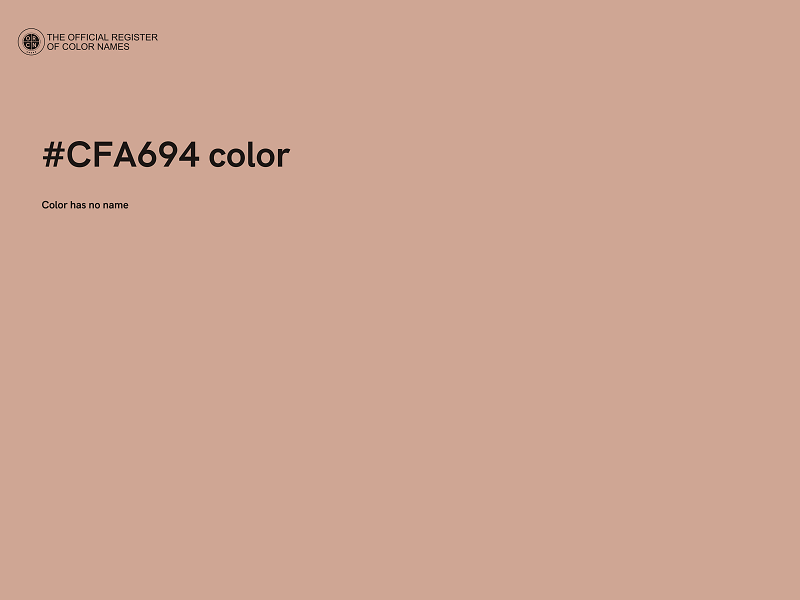 #CFA694 color image