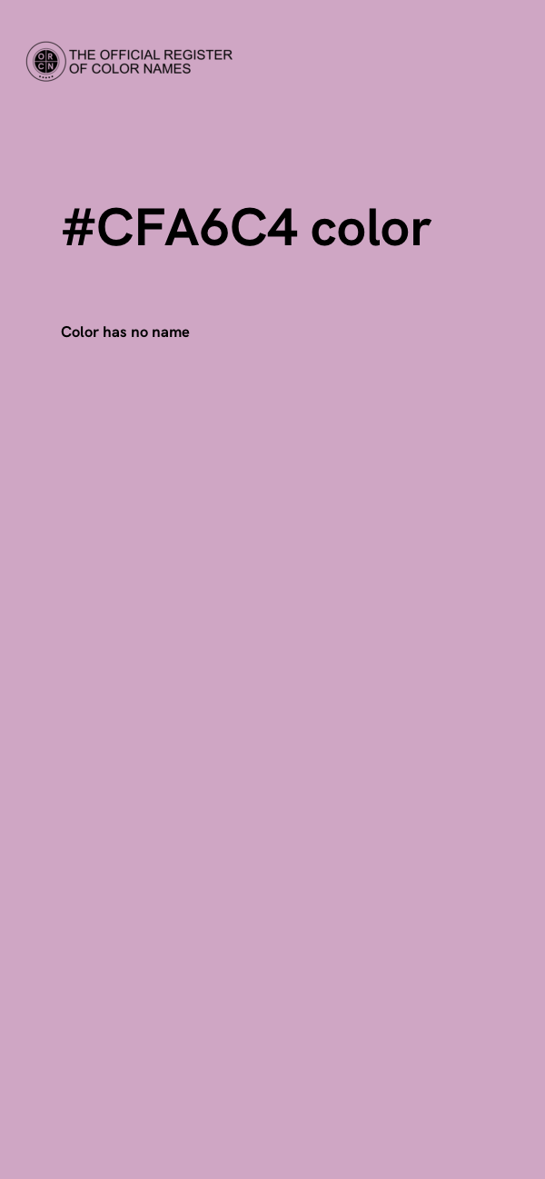 #CFA6C4 color image