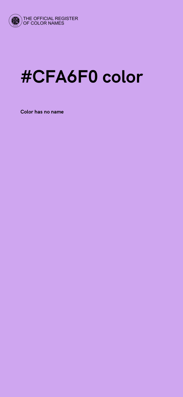 #CFA6F0 color image