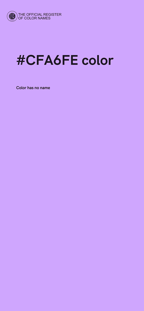 #CFA6FE color image