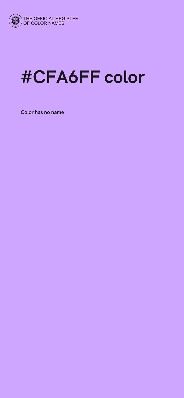 #CFA6FF color image