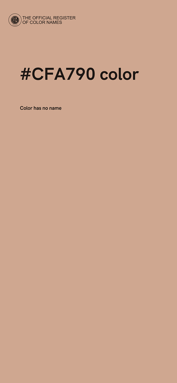 #CFA790 color image