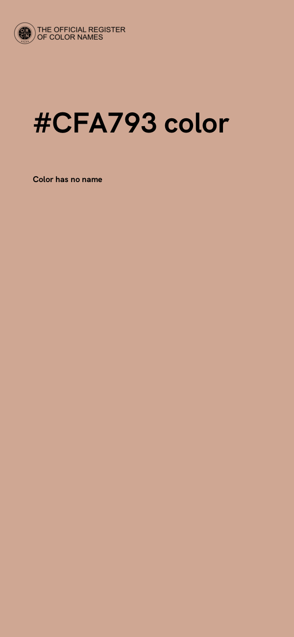 #CFA793 color image