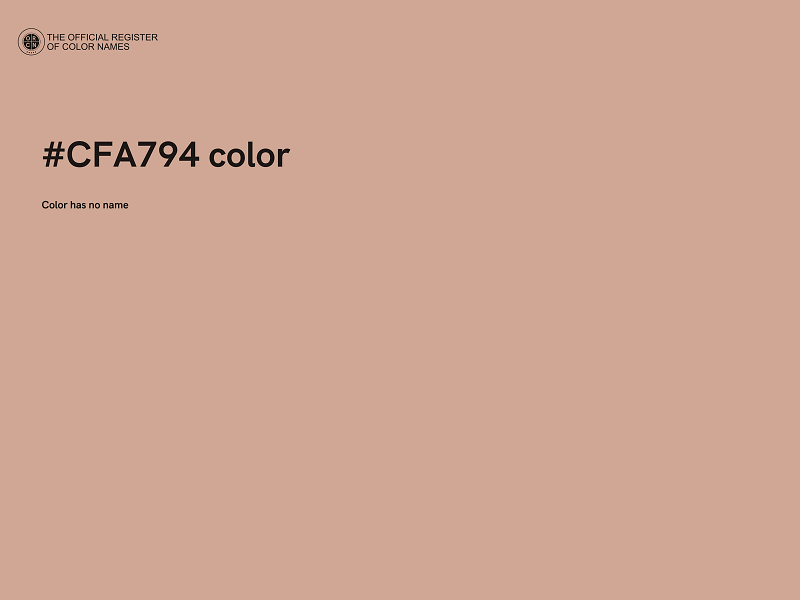 #CFA794 color image