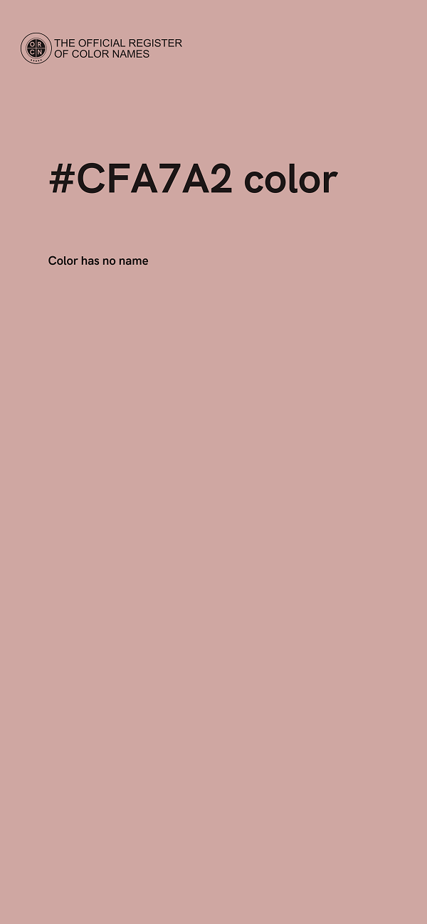 #CFA7A2 color image
