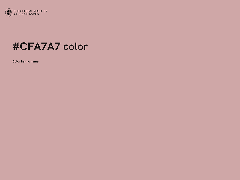 #CFA7A7 color image