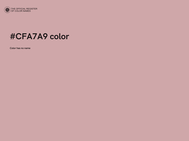 #CFA7A9 color image