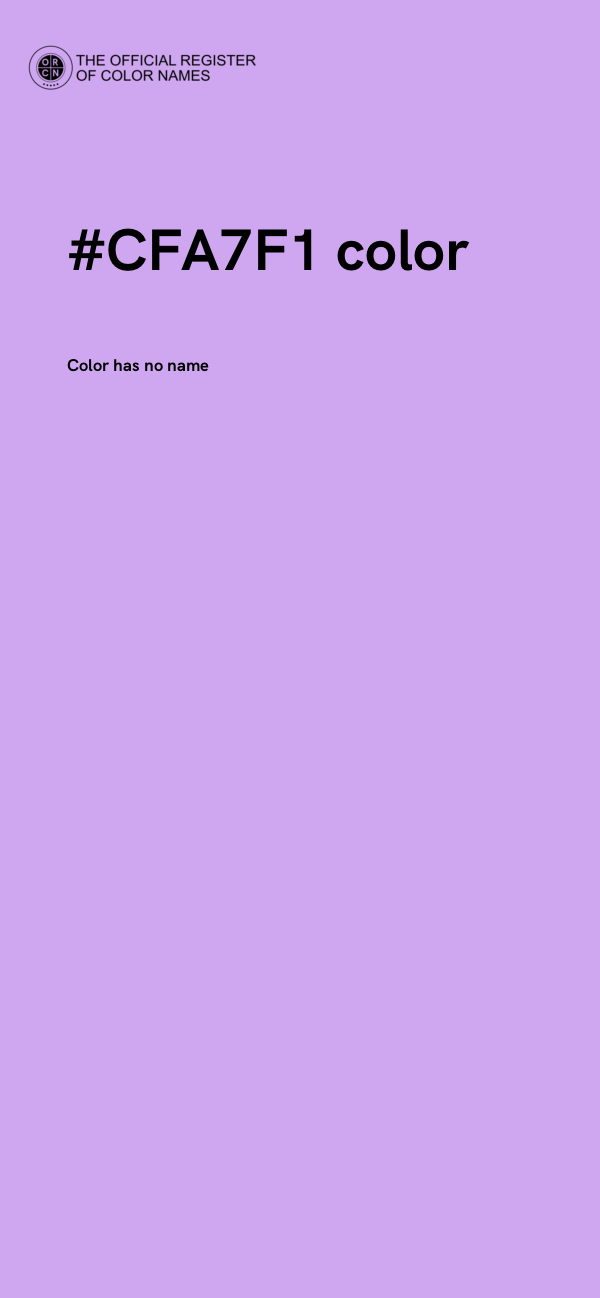 #CFA7F1 color image