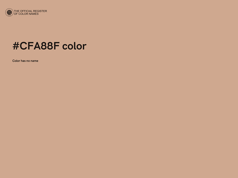 #CFA88F color image