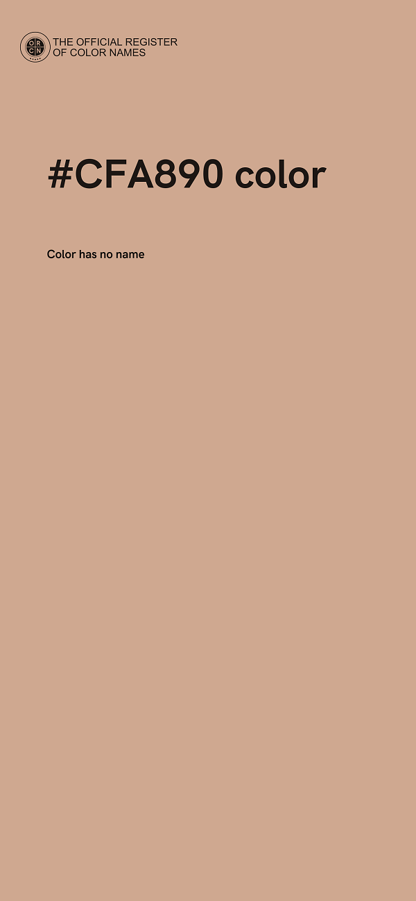#CFA890 color image