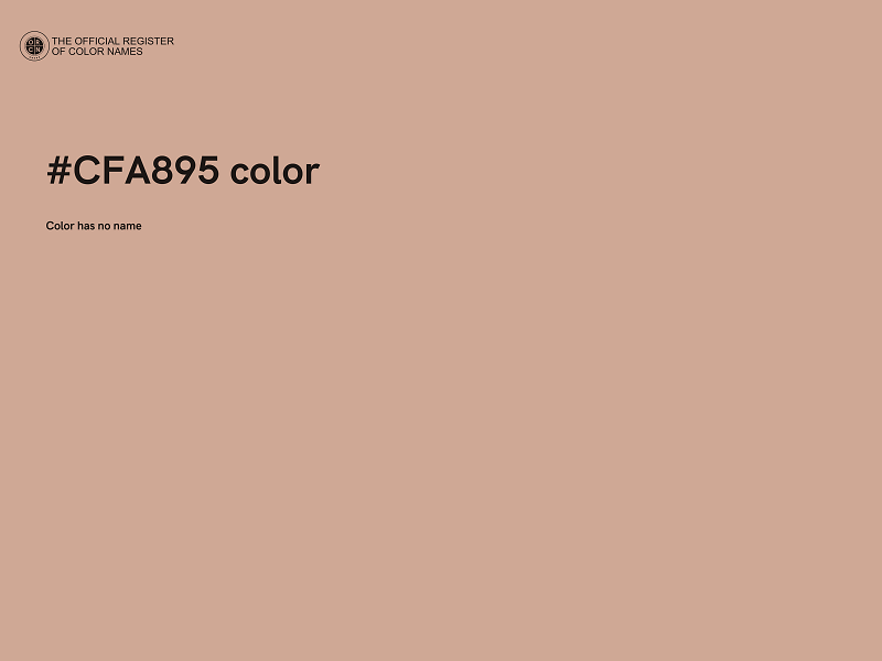 #CFA895 color image