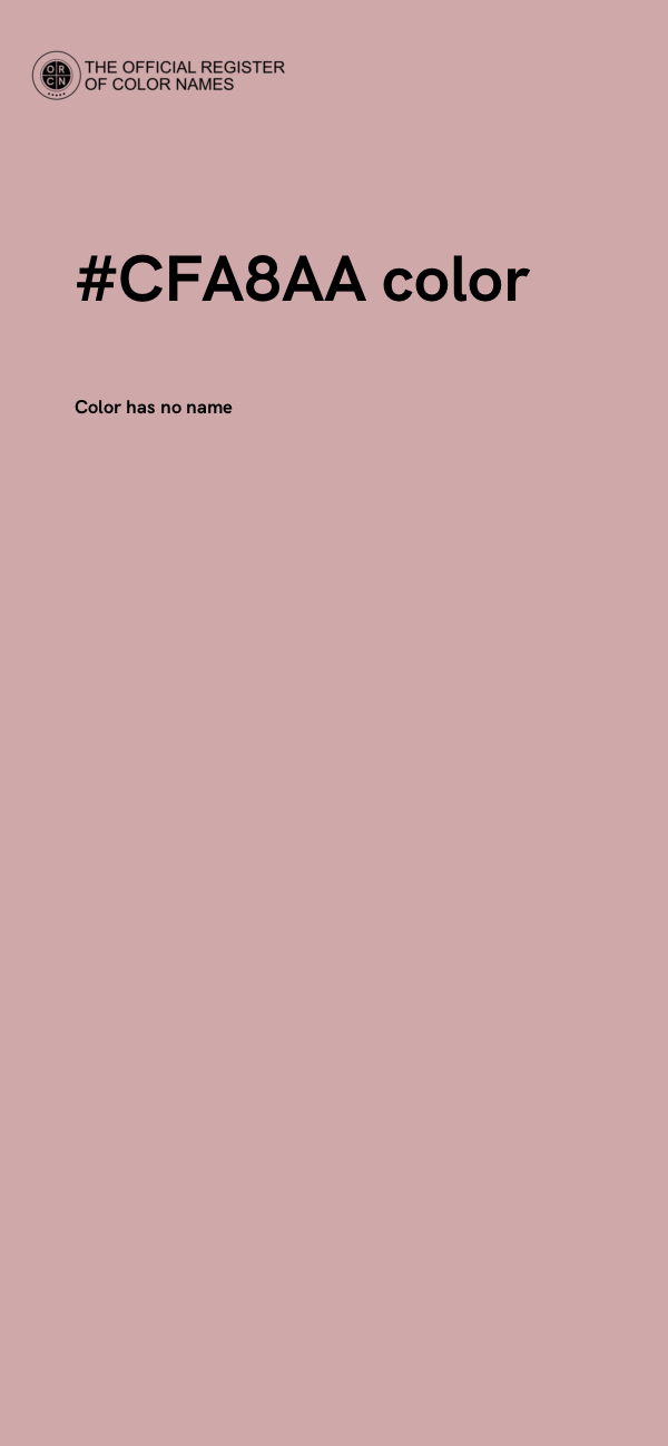 #CFA8AA color image