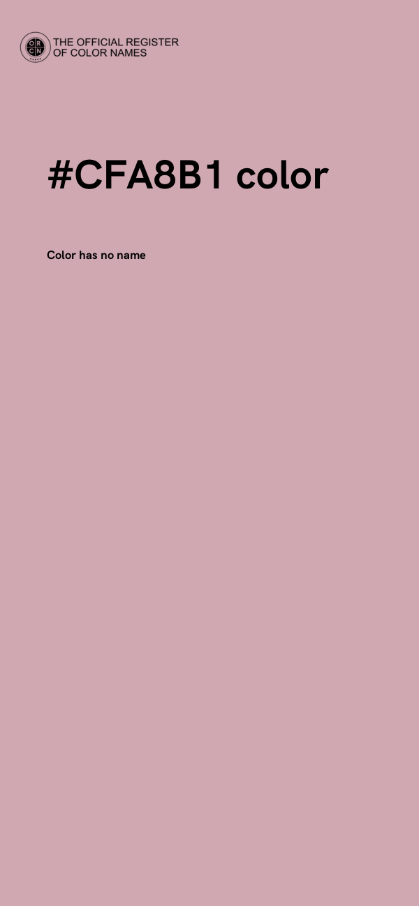 #CFA8B1 color image