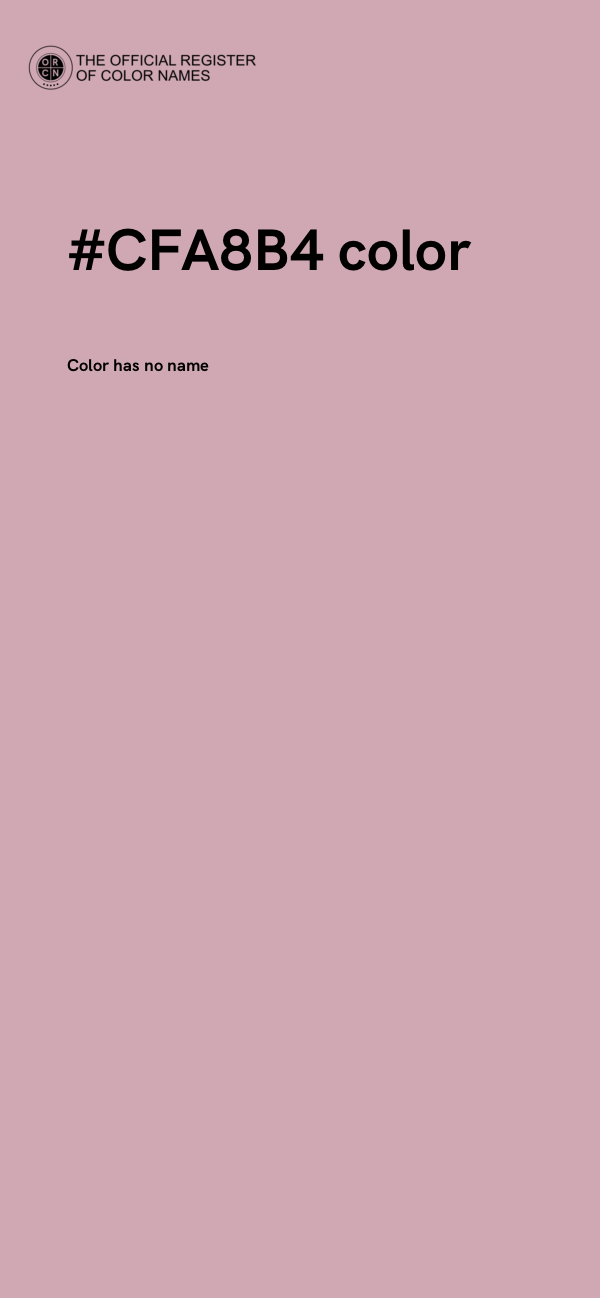 #CFA8B4 color image