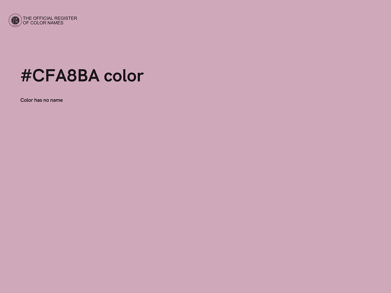 #CFA8BA color image