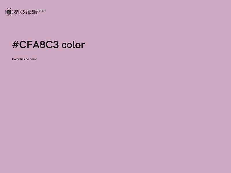 #CFA8C3 color image