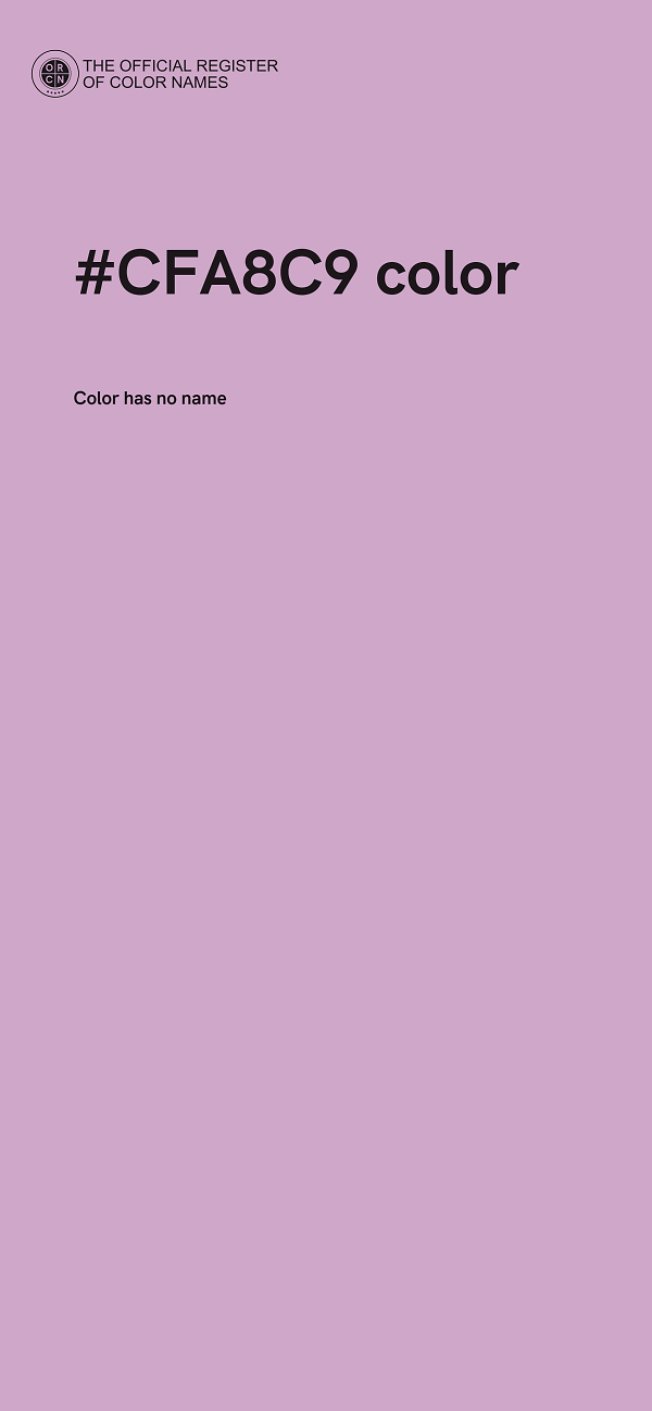 #CFA8C9 color image