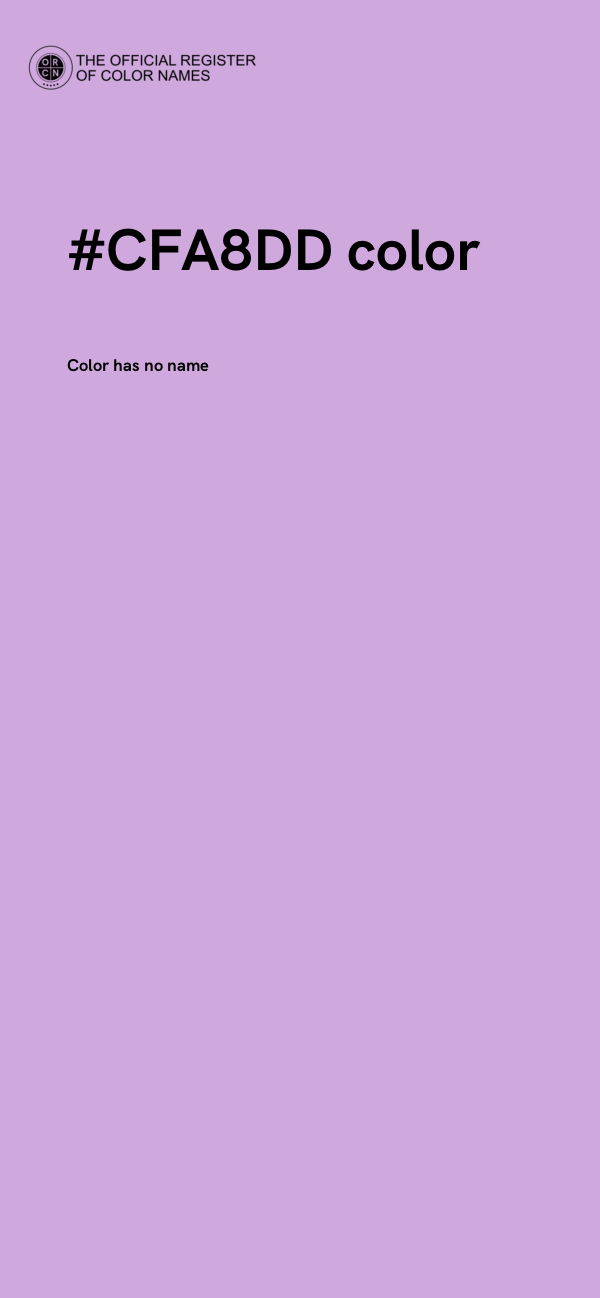 #CFA8DD color image