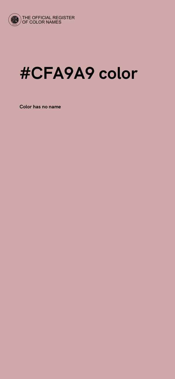 #CFA9A9 color image