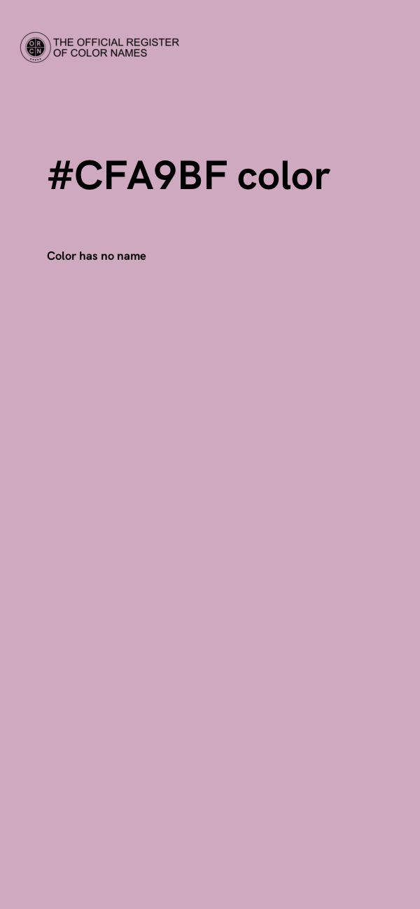 #CFA9BF color image