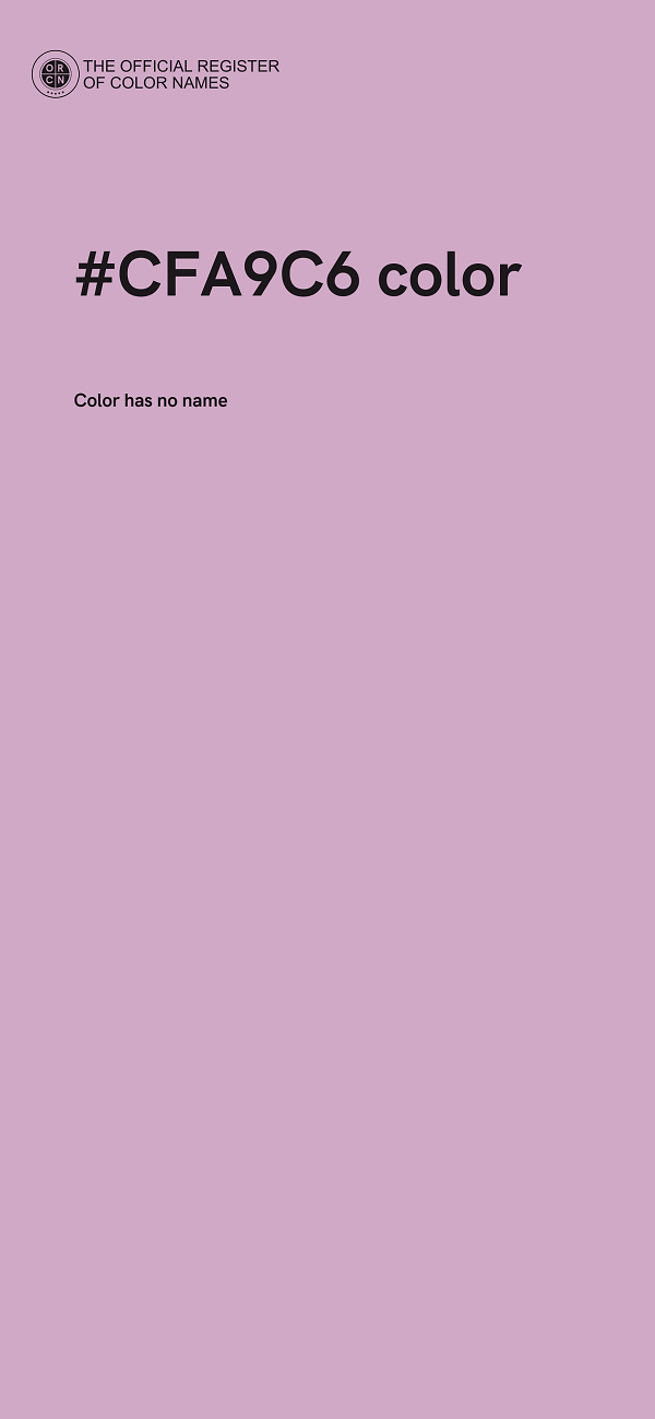 #CFA9C6 color image