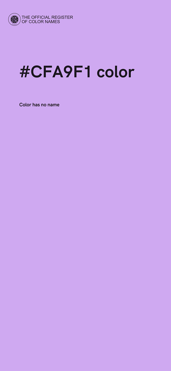 #CFA9F1 color image