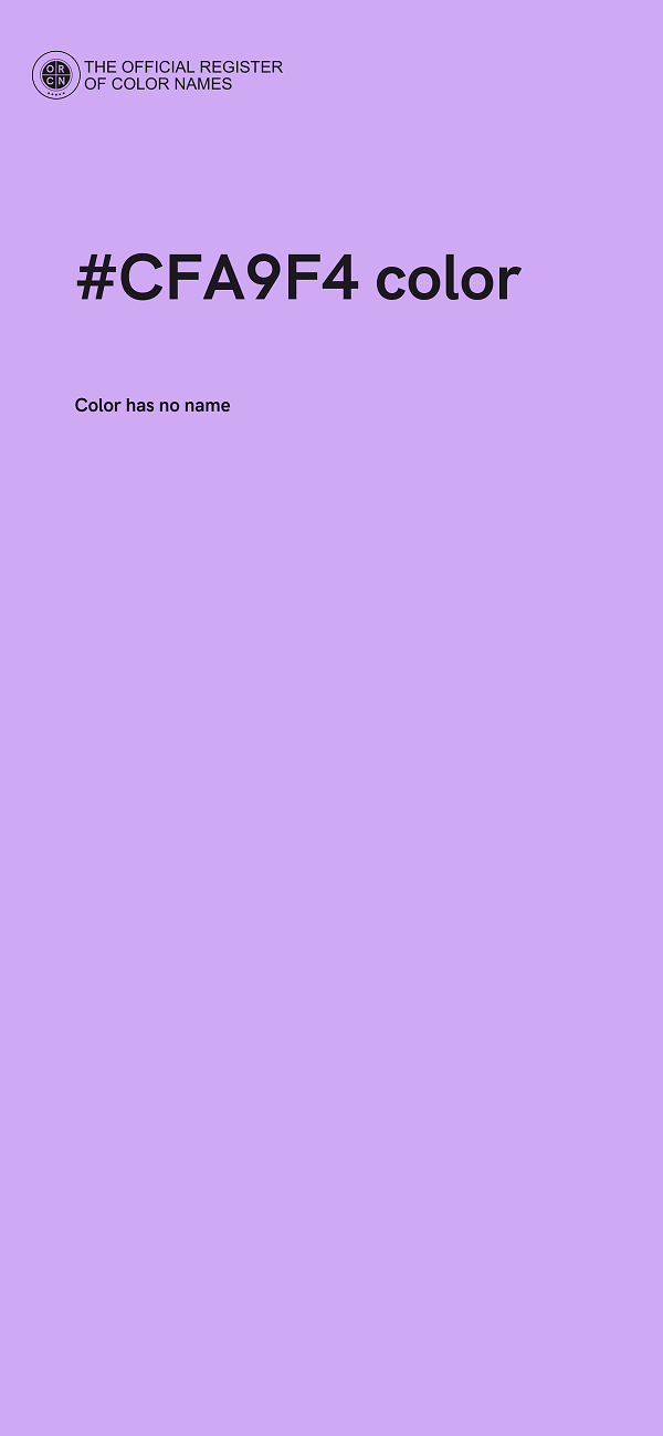 #CFA9F4 color image