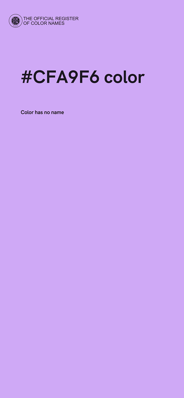 #CFA9F6 color image