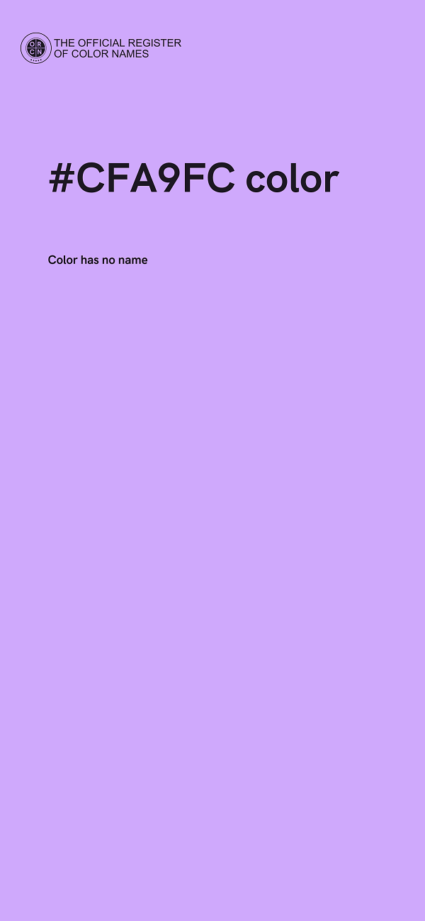 #CFA9FC color image