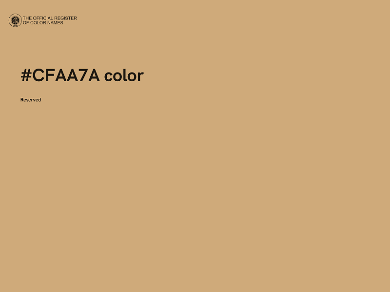 #CFAA7A color image