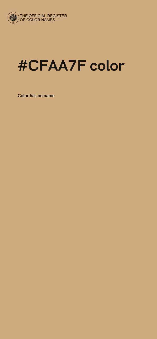 #CFAA7F color image