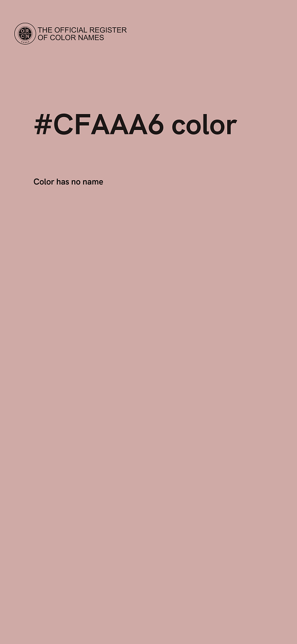 #CFAAA6 color image