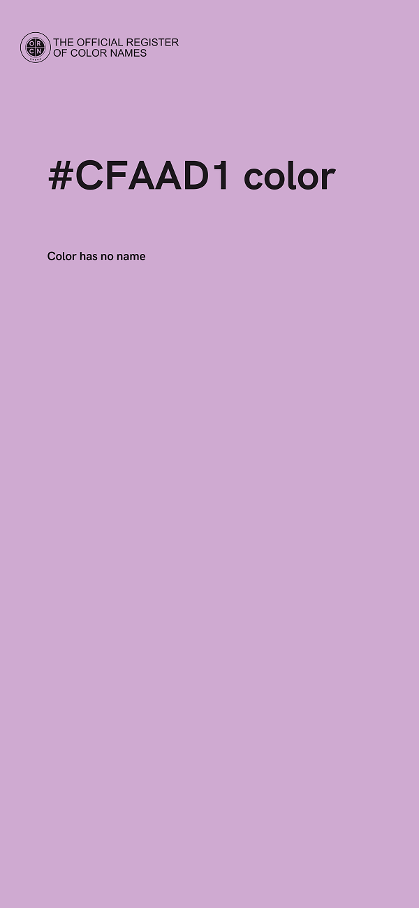 #CFAAD1 color image