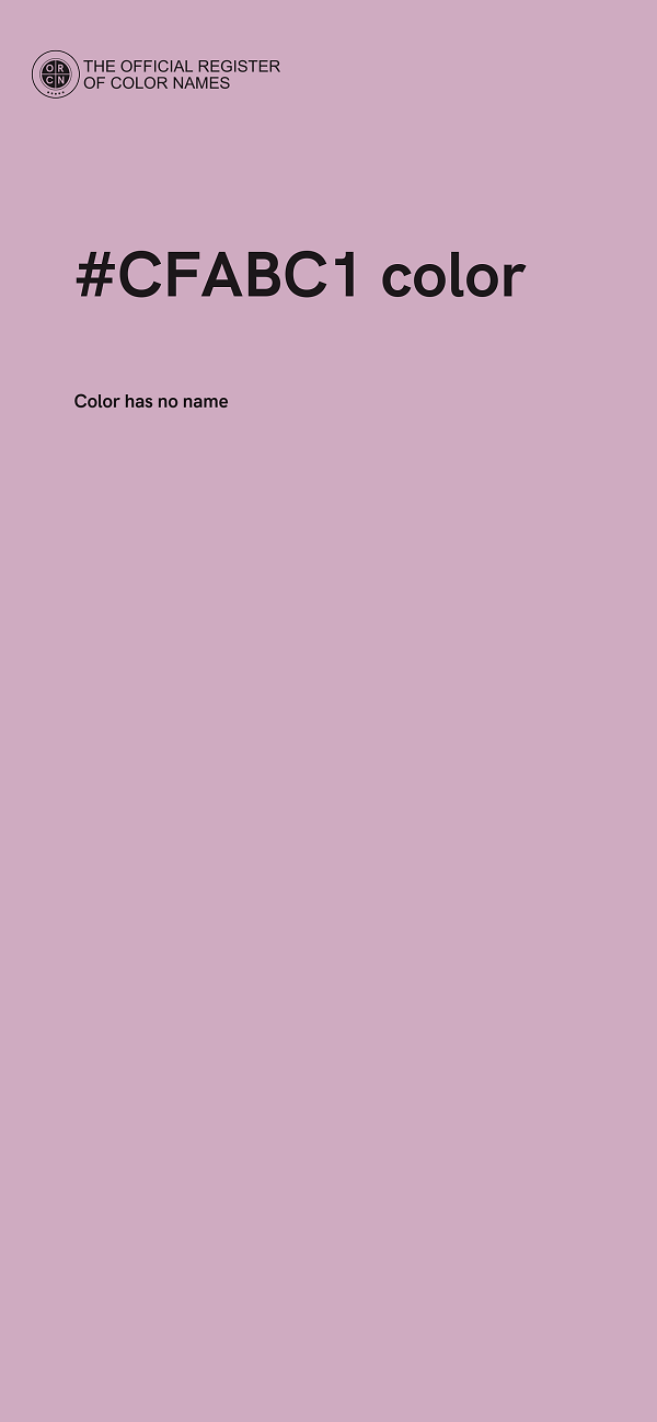 #CFABC1 color image