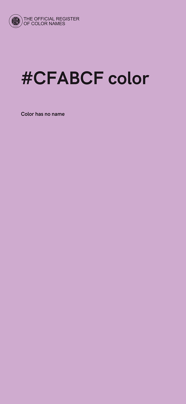 #CFABCF color image
