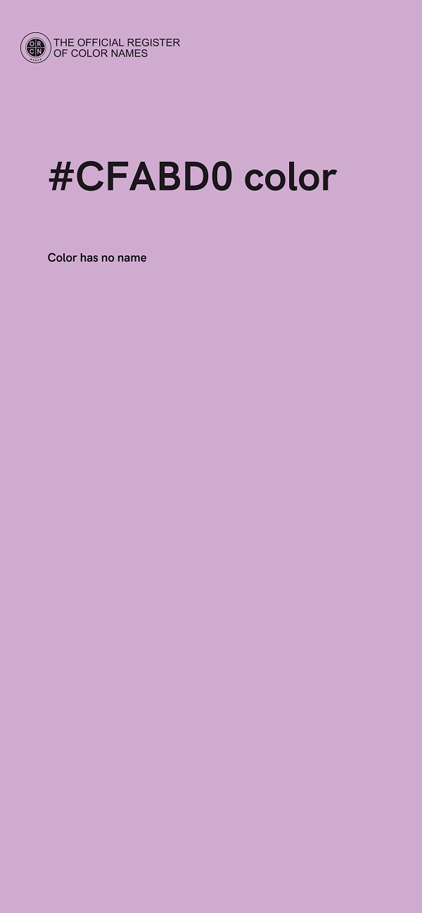 #CFABD0 color image