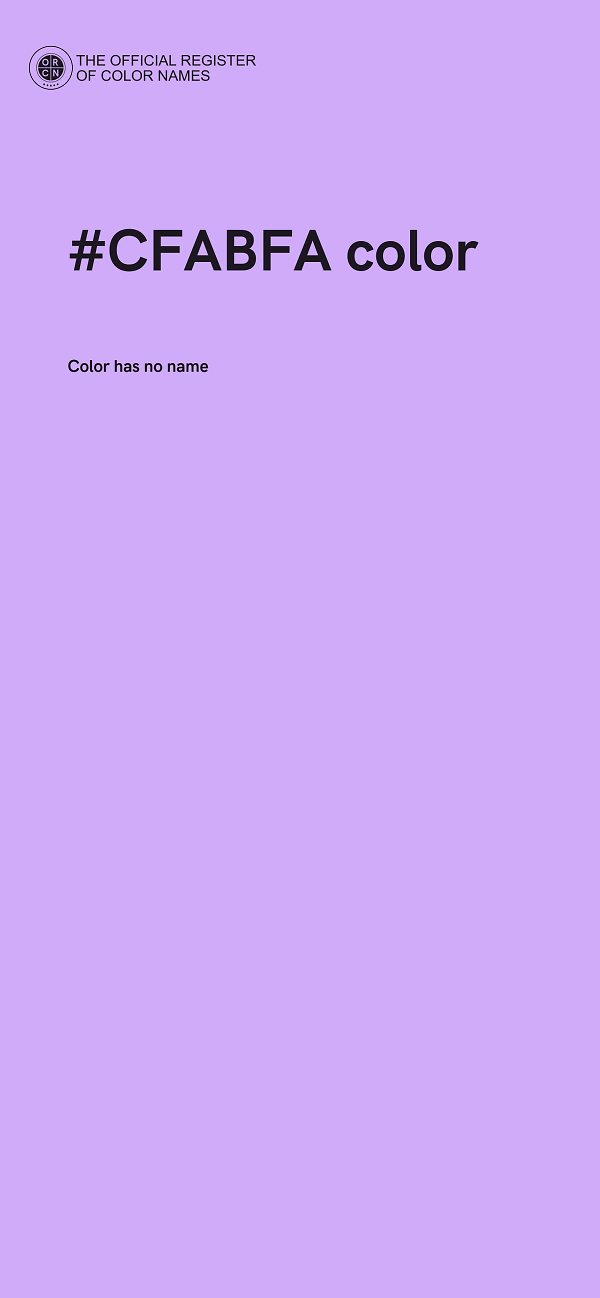 #CFABFA color image