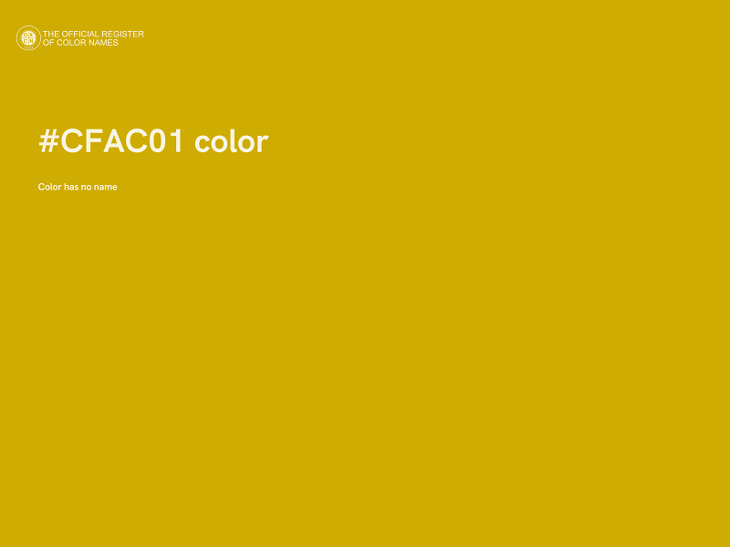 #CFAC01 color image