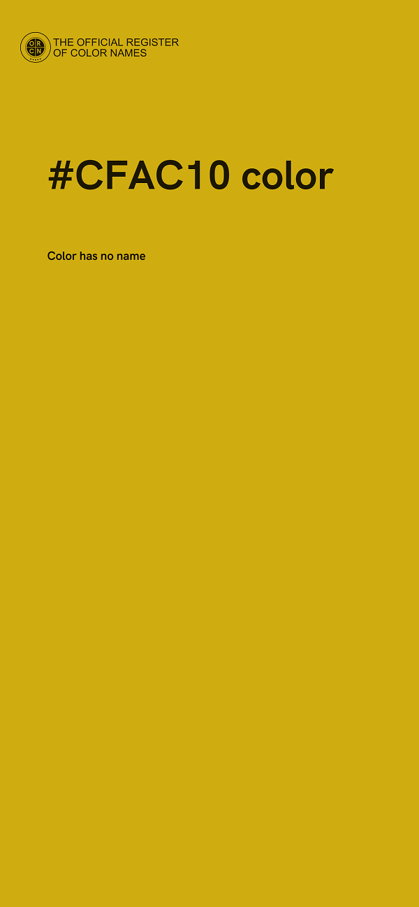 #CFAC10 color image