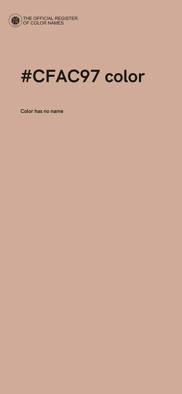 #CFAC97 color image