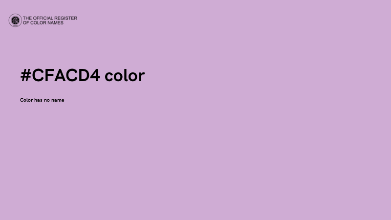 #CFACD4 color image