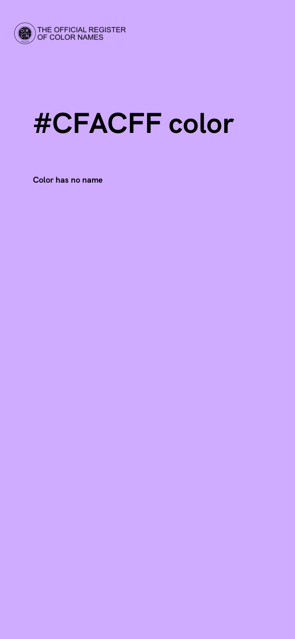 #CFACFF color image