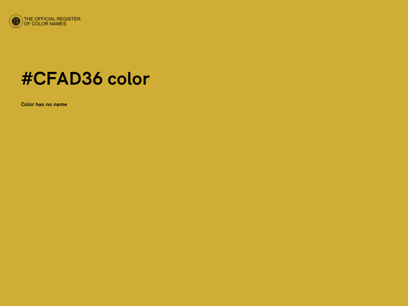 #CFAD36 color image