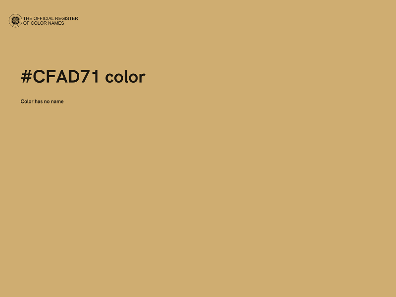 #CFAD71 color image