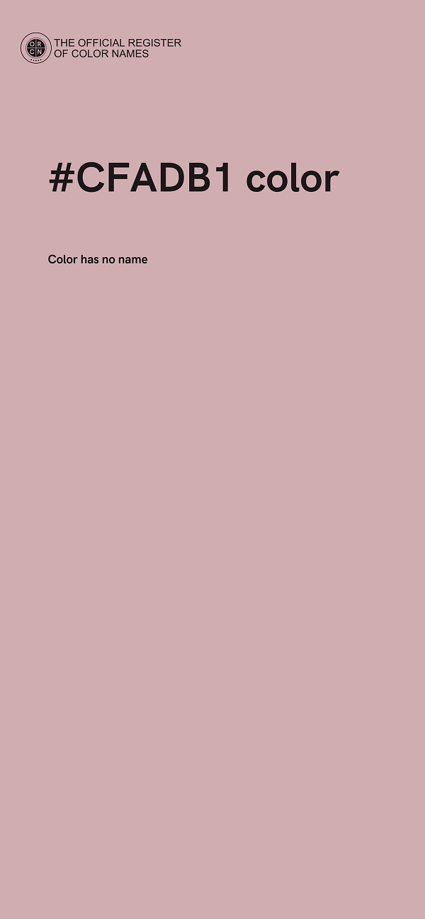 #CFADB1 color image